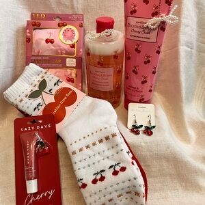 Blooms and Bows Cherry Crush Bath & Body Bundle